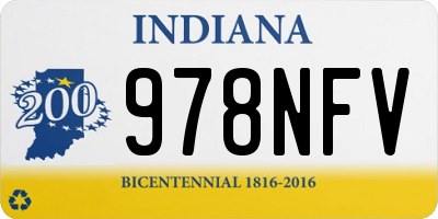 IN license plate 978NFV