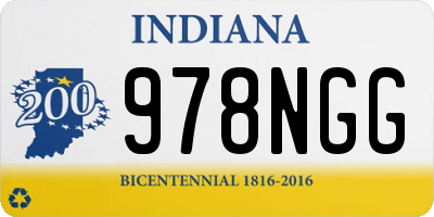 IN license plate 978NGG