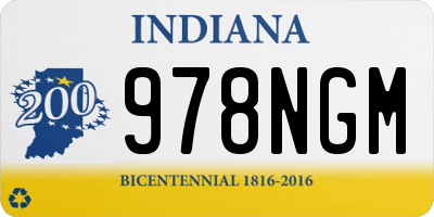 IN license plate 978NGM
