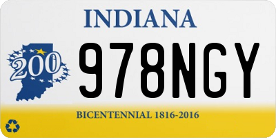 IN license plate 978NGY