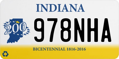 IN license plate 978NHA