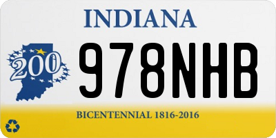 IN license plate 978NHB