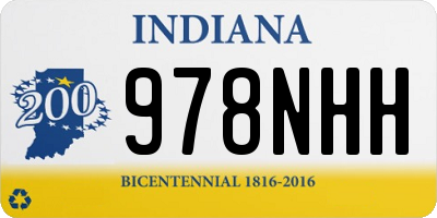 IN license plate 978NHH