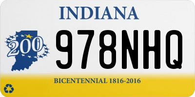 IN license plate 978NHQ