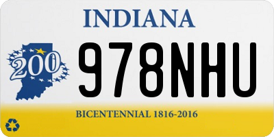 IN license plate 978NHU
