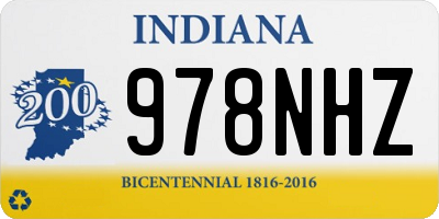 IN license plate 978NHZ