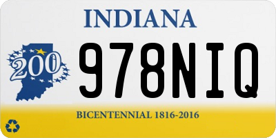 IN license plate 978NIQ