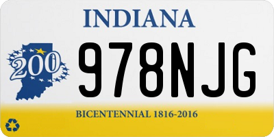 IN license plate 978NJG