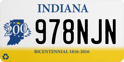 IN license plate 978NJN