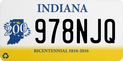 IN license plate 978NJQ