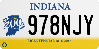 IN license plate 978NJY