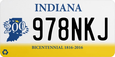 IN license plate 978NKJ