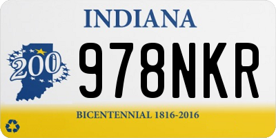 IN license plate 978NKR