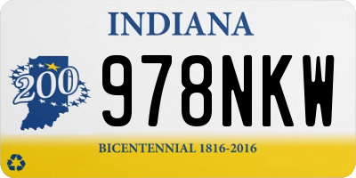 IN license plate 978NKW
