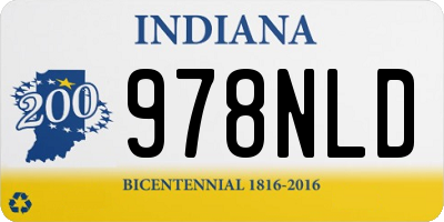 IN license plate 978NLD