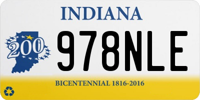 IN license plate 978NLE