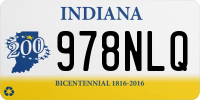 IN license plate 978NLQ