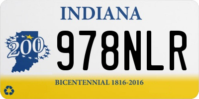 IN license plate 978NLR