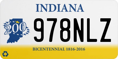IN license plate 978NLZ