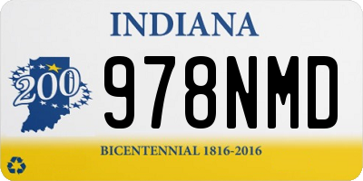 IN license plate 978NMD