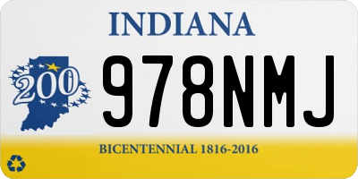 IN license plate 978NMJ