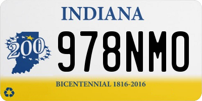 IN license plate 978NMO