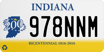 IN license plate 978NNM