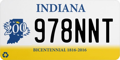 IN license plate 978NNT