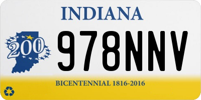 IN license plate 978NNV