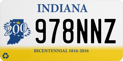 IN license plate 978NNZ