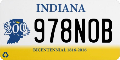 IN license plate 978NOB