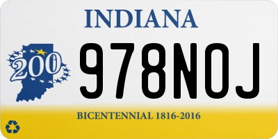 IN license plate 978NOJ