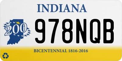 IN license plate 978NQB