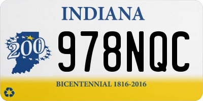 IN license plate 978NQC