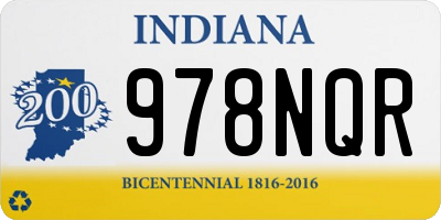 IN license plate 978NQR