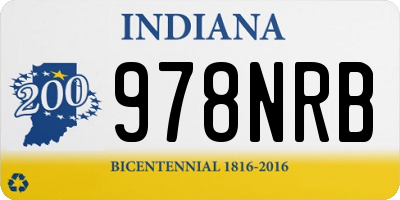 IN license plate 978NRB