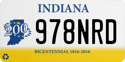IN license plate 978NRD
