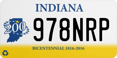 IN license plate 978NRP