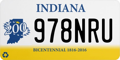 IN license plate 978NRU