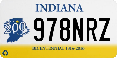 IN license plate 978NRZ