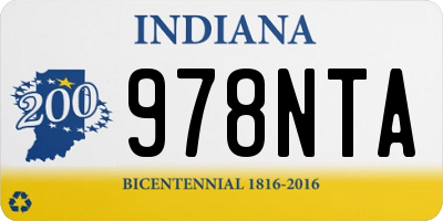 IN license plate 978NTA
