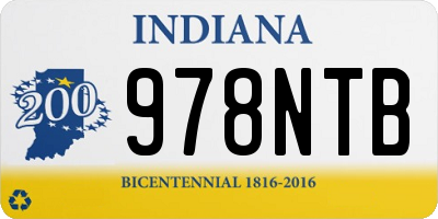 IN license plate 978NTB