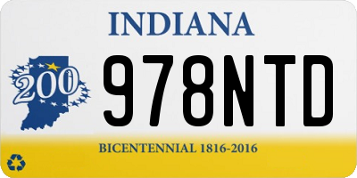 IN license plate 978NTD