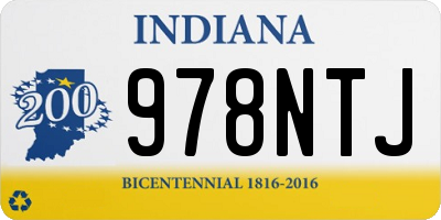 IN license plate 978NTJ