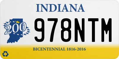 IN license plate 978NTM