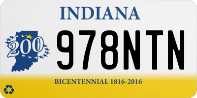 IN license plate 978NTN