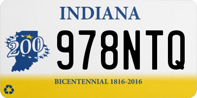 IN license plate 978NTQ