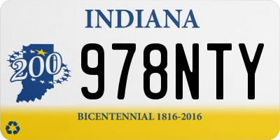 IN license plate 978NTY