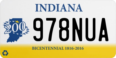 IN license plate 978NUA