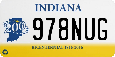 IN license plate 978NUG